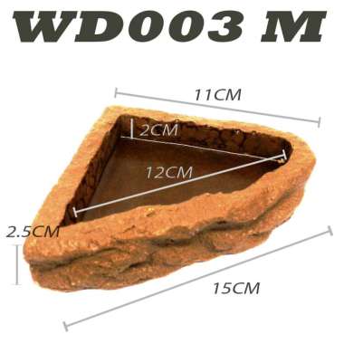 WD004 WATERDISH WATER FEEDING DISH TEMPAT MAKAN MINUM BEARDED DRAGON BD DUNNER POGONA MITCHELLI IGUA