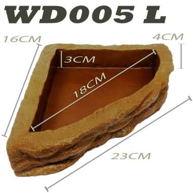 WD004 WATERDISH WATER FEEDING DISH TEMPAT MAKAN MINUM BEARDED DRAGON BD DUNNER POGONA MITCHELLI IGUA