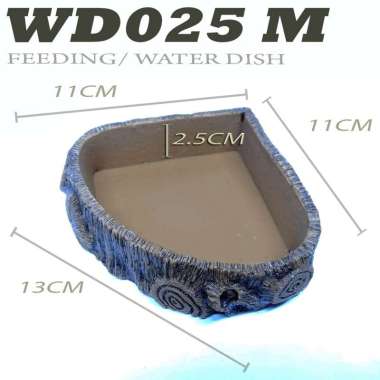 WD004 WATERDISH WATER FEEDING DISH TEMPAT MAKAN MINUM BEARDED DRAGON BD DUNNER POGONA MITCHELLI IGUA