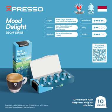 Nespresso Capsule Compatible - Xpresso Coffee Capsule Mood Delight