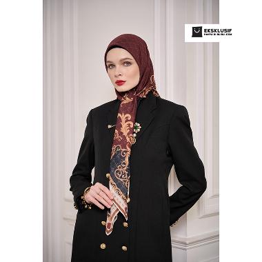 Vivi Zubedi The Blooming Opulence Series Caelum Scarf - Deep Maroon