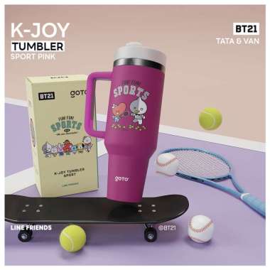 Goto K-Joy Sport X BT21 Tumbler Tahan Dingin Panas Botol Minum 1.2L TATA & VAN