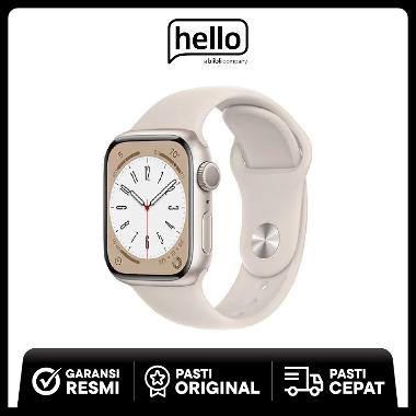 Apple Watch Series 8 GPS 45mm Starlight Aluminium Case with Starlight Sport Band