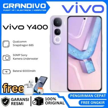 PROMO HP vivo Y400 8/256GB AMOLED 120Hz Ultra Terang, IP68/69 Tahan Air Ekstrem, 50MP Sony Kamera Un