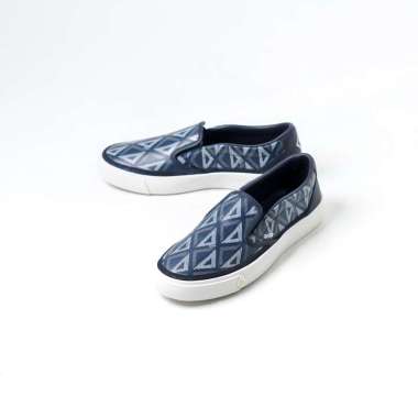 Sepatu CHRISTIAN DIOR DIAMOND JACQUARD NAVY SLIP ON 100% ORIGINAL Size 43