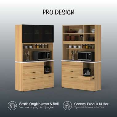 Pro Design Nikari KC120 Rak Dapur / Lemari Dapur Euro Oak