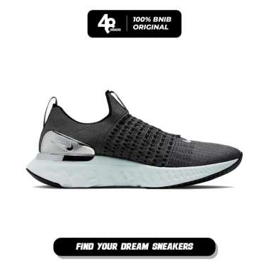 Sepatu Lari Pria Nike React Phantom Run Flyknit 2 Road (CJ0277-006) Original 45