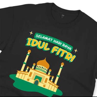 ELLIPSESINC Kaos Oversize Lengan Pendek Couple Keluarga / Anak Kids / Dewasa Baju Selamat Hari Raya