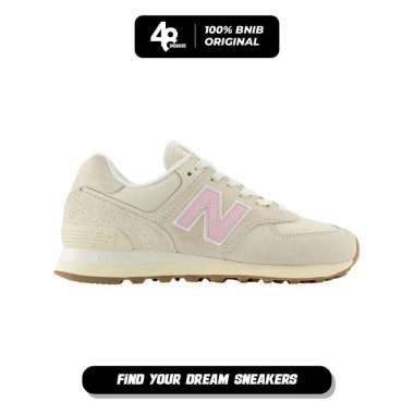 Sepatu Sneakers Wanita New Balance 574 - Beige/Pink (WL574GU2) Original 38