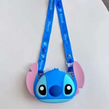 Tas Selempang Anak Model Jelly Rubber Murah Stitch