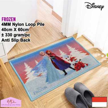 Disney Frozen Official Merchandise keset anak 40 cm x 60 cm anti slip motif kartun karakter bulu ala