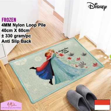 Disney Frozen Official Merchandise keset anak 40 cm x 60 cm anti slip motif kartun karakter bulu ala
