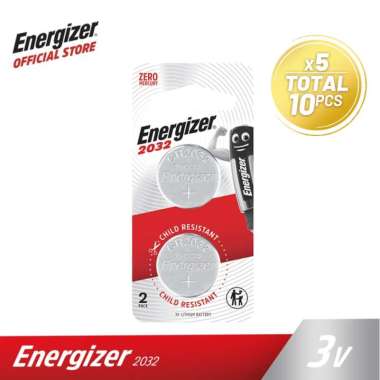 Bundling 5 Pack Baterai Energizer Lithium Coin 2032 BP2