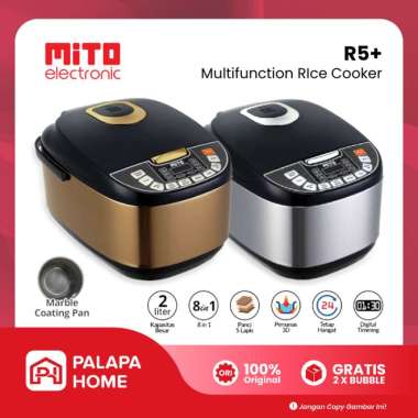 Mito R5 Plus Digital Rice Cooker R5+ 2L 8 in 1 Kapasitas 2 Liter Mitochiba Gold