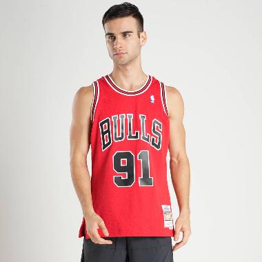 Mitchell & Ness Men Basketball NBA Swingman Jersey Dennis Rodman Chicago Bulls Road 1997-98 [SMJYGS1