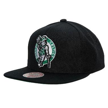 Mitchell & Ness Men Basketball Team Top Spot Snapback HWC Boston Celtics [HHSS2976-BCEYYPPPBLC] Topi