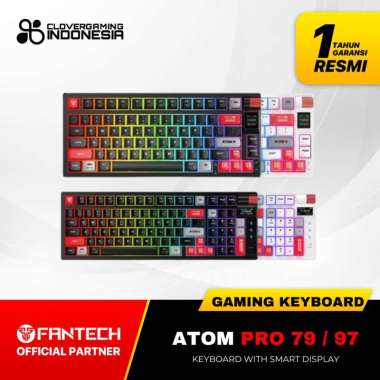 Fantech Atom Pro Series Atom Pro 79 MK917 Atom Pro 97 MK918 Wireless Keyboard Smart Display Hotswapp