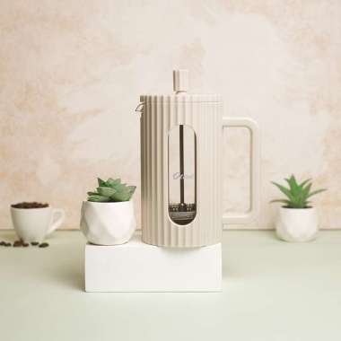 Kaia French Press 600ml - Otten Coffee Tea Plunger Glass / Alat Kopi Gelas Kaca Minimalis Pastel Por