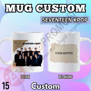 Mug Seventeen Kpop – Souvenir Gelas Custom Seventeen Desain 15 Packing xtra claim