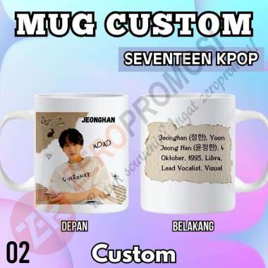 Mug Seventeen Kpop – Souvenir Gelas Custom Seventeen Desain 2 Packing standar
