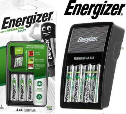 Charger Energizer Include baterai AA 1300mAh 4 slot