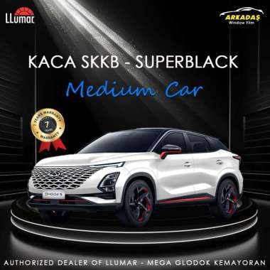 KACA FILM LLUMAR SUPER BLACK SAMPING & BELAKANG UNIT MEDIUM CAR SKKB