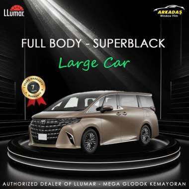 KACA FILM LLUMAR SUPER BLACK FULL BODY UNIT LARGE CAR Full Body