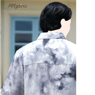 Atelier Angelina Samawa Koko Tangan Panjang Gradient Flow - Gentle Breeze 2XL