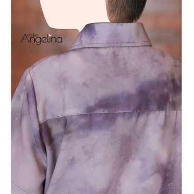 Atelier Angelina Samawa Koko Kids Tangan Panjang Gradient Flow - Lavender Dream 8-10Y