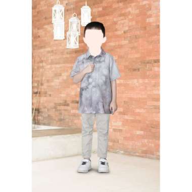 Atelier Angelina Samawa Koko Kids Tangan Pendek Gradient Flow - Mossy Falls 1-2Y