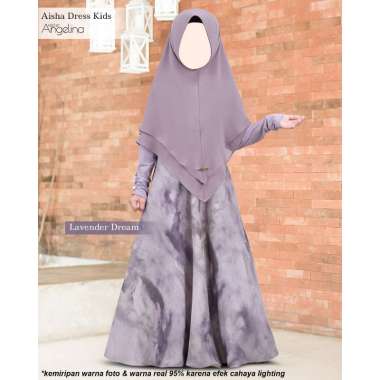 Atelier Angelina Aisha Dress Kids Gradient Flow - Lavender Dream 1-2Y