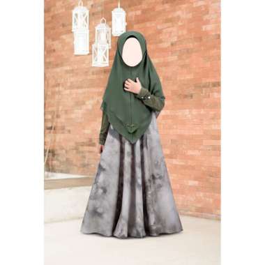 Atelier Angelina Aisha Dress Kids Gradient Flow - Mossy Falls 10-12Y