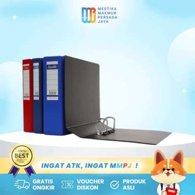 Bantex Ring Binder Folio / F4 2 Ring D 25mm – Map Arsip Dokumen Ordner TKDN 8223 Blueberry