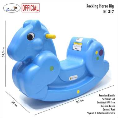 L'abeille Indonesia KC-312 Rocking Horse L Mainan Anak BLUE