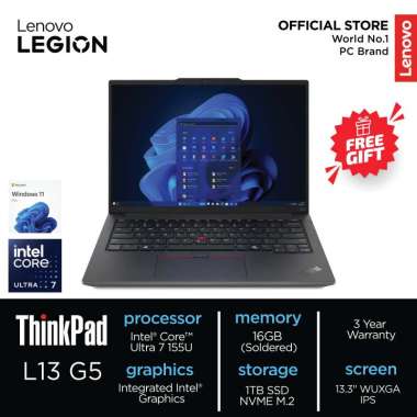 LENOVO THINKPAD L13 G5 22ID [INTEL ULTRA 7-155U/ 16GB/ 1TB/ 13,3" WUXGA IPS/ WIN11PRO] BLACK
