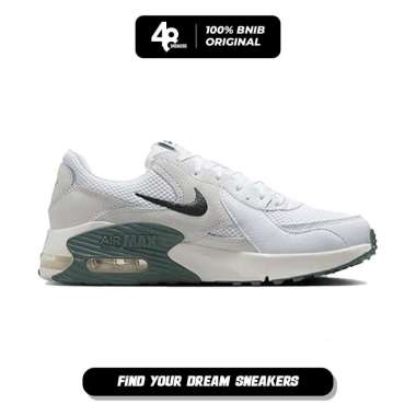 Sepatu Wanita Nike Air Max Excee White/Phantom/Sail/Vintage Green (HQ3411-100) Original 39