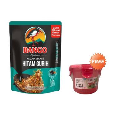 Bango Kecap Manis Hitam Gurih [550 G]  Free Food Storage