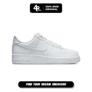 Sepatu Unisex Nike AIR FORCE 1 '07 - White (CW2288-111) Original 39
