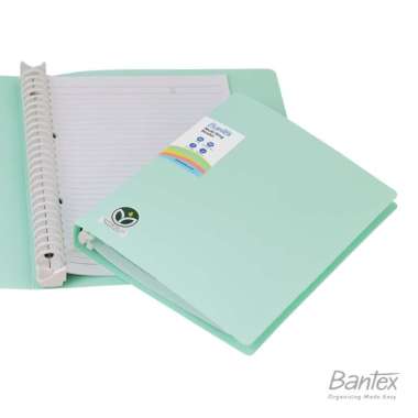 Bantex Binder A5 B5 80 Gsm + Isi Kertas Binder 3524/3526 Pistachio,A5