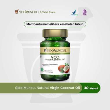SIDOMUNCUL Natural Virgin Coconut Oil Soft Capsule 30 Kapsul