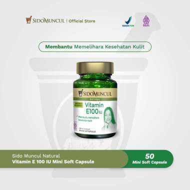 SIDOMUNCUL Natural Vitamin E 100 IU Mini Soft Capsule 50 Kapsul