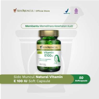 SIDOMUNCUL Natural Vitamin E 100 IU Soft Capsule 50 Kapsul
