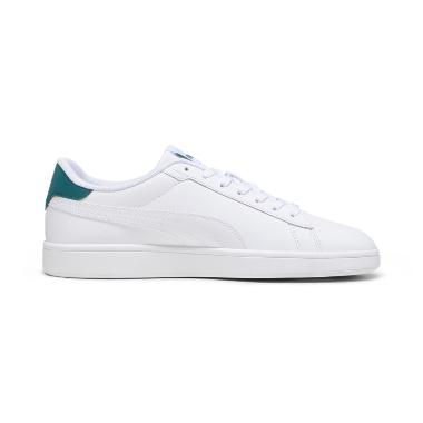 Puma Men Smash 3.0 L Sepatu Pria [39098714] 10.5 White-Malachite-Gold