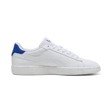 Puma Men Smash 3.0 L Sepatu Pria [39098724] 9 White-Vivid Blue