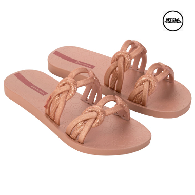 Ipanema Lush Slide Fem Sandal Flat Wanita - Pink/Bronze 38