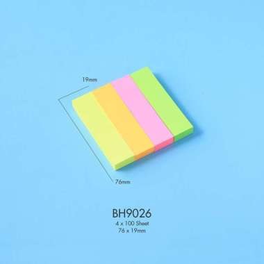 Bantex Index Tabs Kertas Polos 4 Warna Tebal dan Tahan Lama BH9026