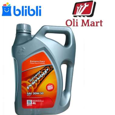 Oli Prima XP 20W-50 4 Liter/Oli Mesin Bensin/Oli Mesin Prima XP