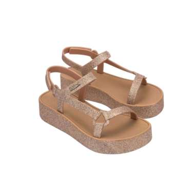 Melissa Sun Downtown Platform Ii Ad Sandal Platform Wanita - Beige 37