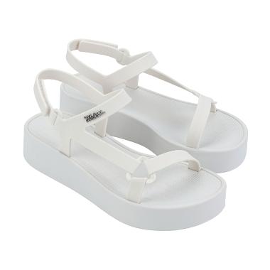Melissa Sun Downtown Platform Ii Ad Sandal Platform Wanita - White 39
