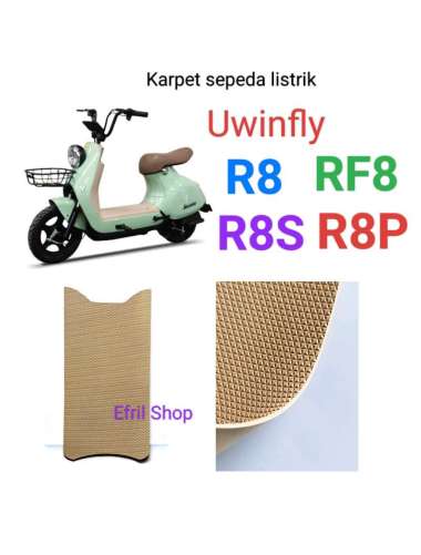 Karpet sepeda listrik BAHAN KARET MOTIF Uwinfly R8 RF8 R8S R8P